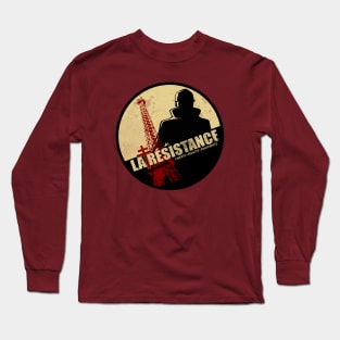 WW2 French Resistance - La Resistance (distressed) Long Sleeve T-Shirt